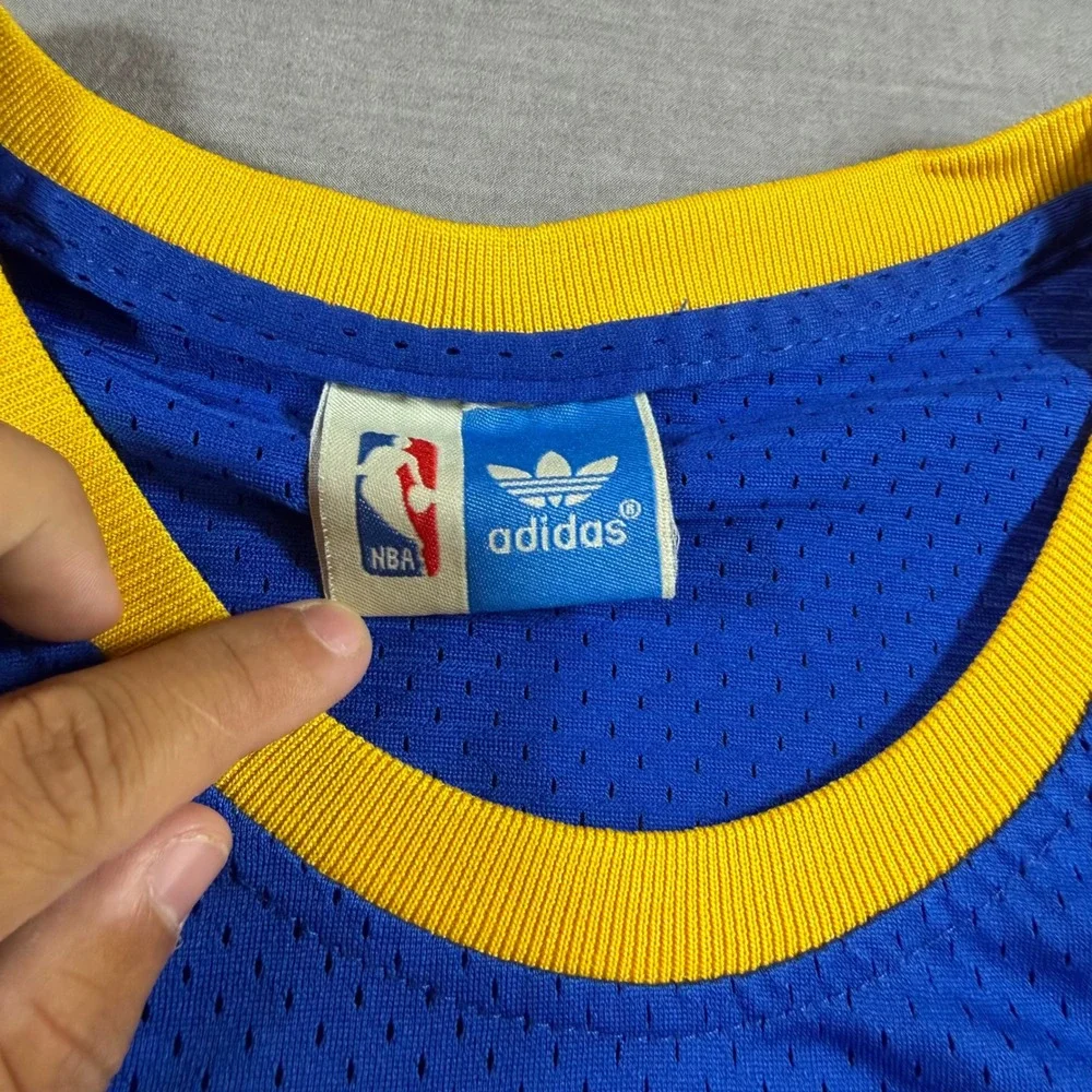 Adidas Denver Nuggets Jersey Mens L Blue Excellent Carmelo Anthony 15 Rainbow